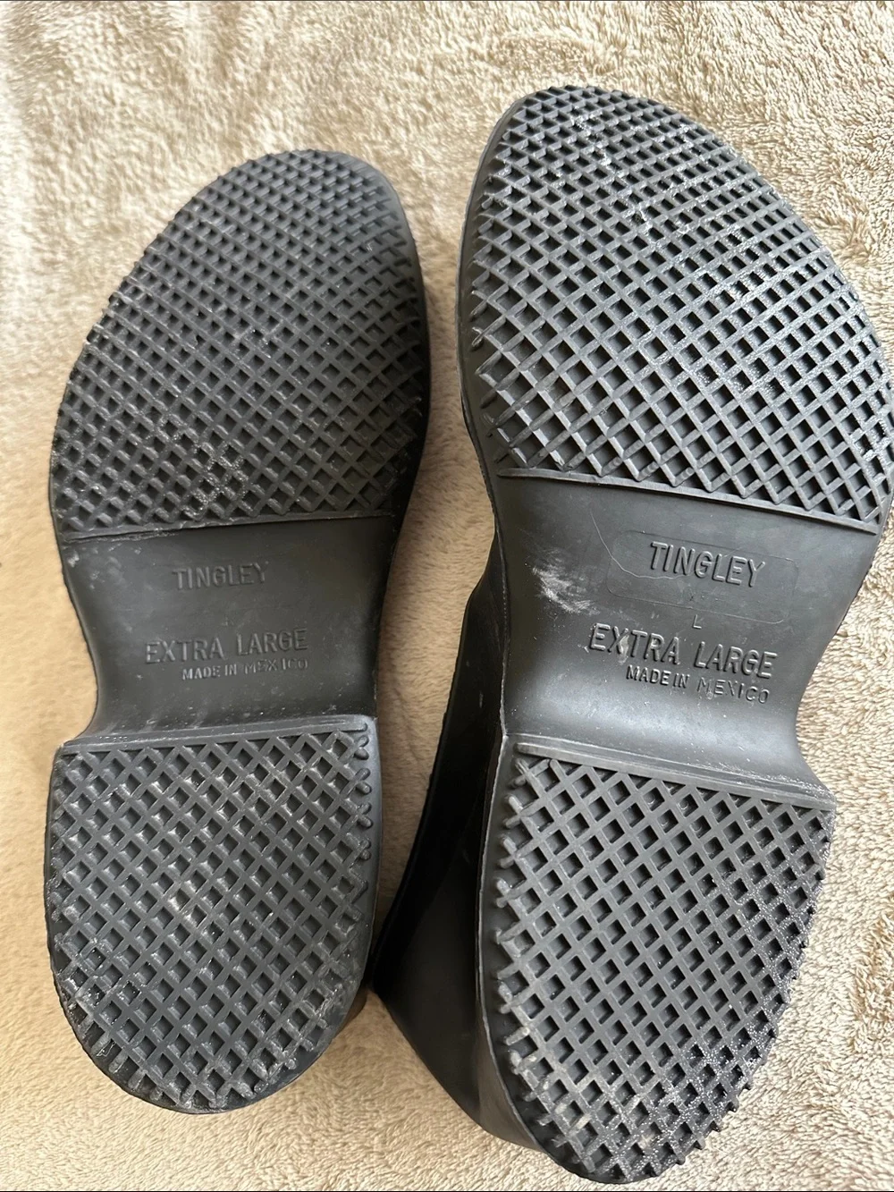 Black Rubber overshoe - Tingley - (men xl)